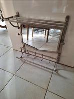 Kapstok - Nikkel in zilver - Spiegel en hoedenplank