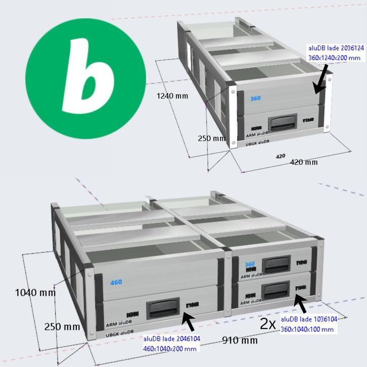 Aluca NIEUW vloerladen set Caddy, Transit Connect, Partner e, Auto-onderdelen, Overige Auto-onderdelen, Verzenden