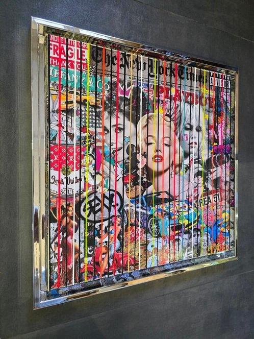 Elmago - Pop art Lady vintage stars, Antiek en Kunst, Kunst | Schilderijen | Modern