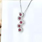 Sans prix de réserve - Collier Plaqué or Rubis - Topaze -, Bijoux, Sacs & Beauté