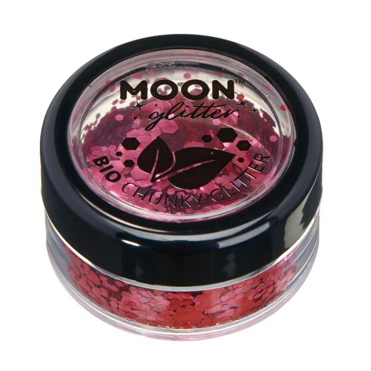 Moon Glitter Bio Chunky Glitter Pink 3g, Hobby en Vrije tijd, Feestartikelen, Nieuw, Verzenden