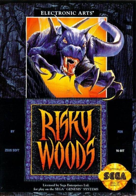 Risky Woods - Sega Genesis - NTSC (Losse Cassette), Games en Spelcomputers, Games | Sega, Zo goed als nieuw, Ophalen of Verzenden