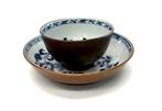 Chinees Kangxi Batavia theekommetje met schotel, ca. 1700 -