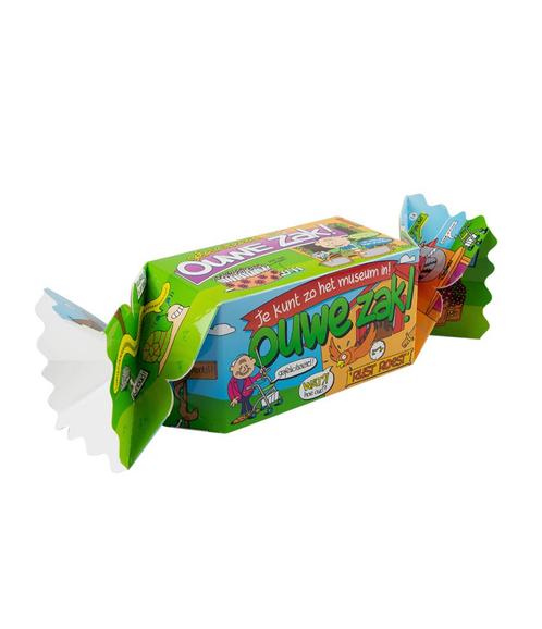 Geschenkdoosje Ouwe Zak 26cm, Hobby en Vrije tijd, Feestartikelen, Nieuw, Verzenden