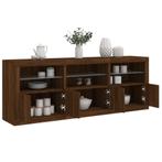 vidaXL Dressoir met LED-verlichting 181,5x37x67 cm bruin, Huis en Inrichting, Kasten | Dressoirs, Verzenden, Nieuw