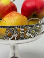 Tafelmiddenstuk - fruitkom - Verzilverd, Kristal - Empire, Antiek en Kunst