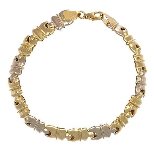 Armband - 18 karaat Geel goud, Witgoud, Handtassen en Accessoires, Antieke sieraden