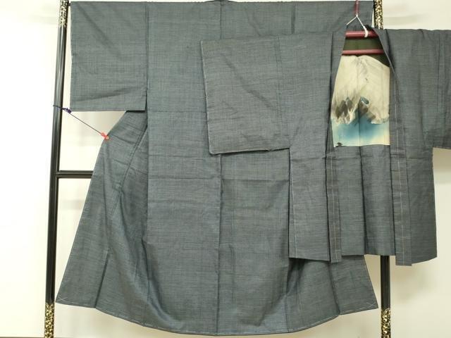 Kimono  Ensemble en soie Oshima Tsumugi pour hommes, Antiek en Kunst, Antiek | Overige Antiek