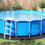 vidaXL Vijvergrondzeil Zwart Ø 428 cm Polyester geotextiel, Tuin en Terras, Zwembaden, Verzenden, Nieuw