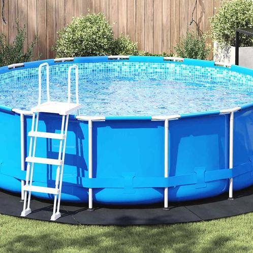 vidaXL Vijvergrondzeil Zwart Ø 428 cm Polyester geotextiel, Tuin en Terras, Zwembaden, Nieuw, Verzenden