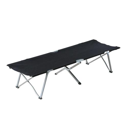 TRUUSK Veldbed Kampeerbed - Inklapbaar - Met Tas - Zwart - V, Caravans en Kamperen, Overige Caravans en Kamperen, Verzenden