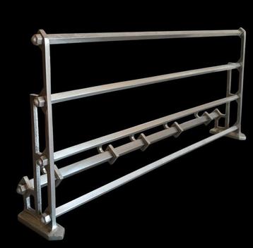 Art-deco bauhaus hat rack coat rack. Designer: János Diósy -
