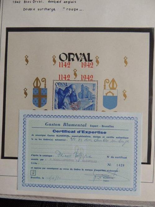 België 1942 - Bloc Orval Cob 22 Dubbele toeslag, Postzegels en Munten, Postzegels | Europa | België