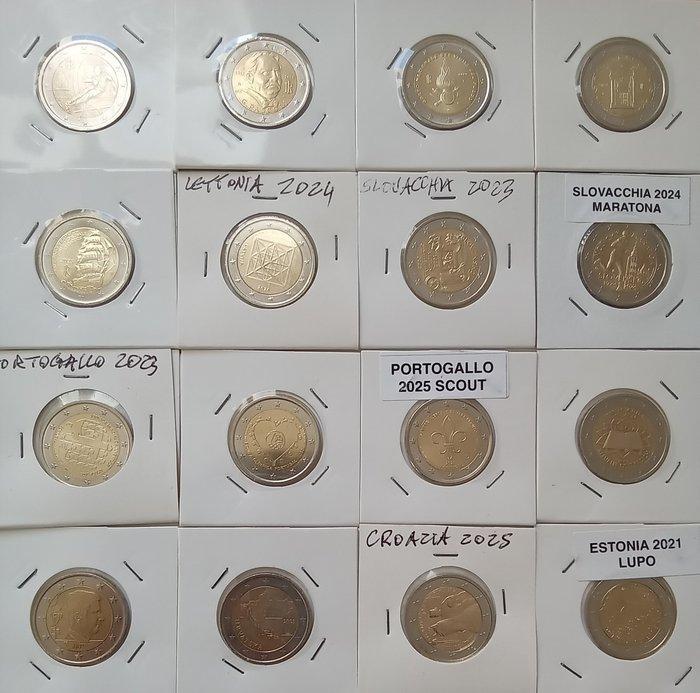 Europa. 2 Euro 2003/2025 (24 monete) (Zonder Minimumprijs), Postzegels en Munten, Munten | Europa | Euromunten