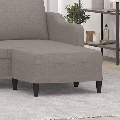vidaXL Voetenbank 70x55x41 cm stof taupe, Huis en Inrichting, Zetels | Voetbanken en poefs, Nieuw, Verzenden