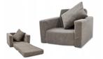 Kinderfauteuil - slaapbankje - 51x40x41cm - ribstof - beige, Kinderen en Baby's, Ophalen of Verzenden, Nieuw