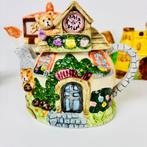 Theepot (6) - 6 vintage Engelse novelty cottage theepotten, Antiek en Kunst