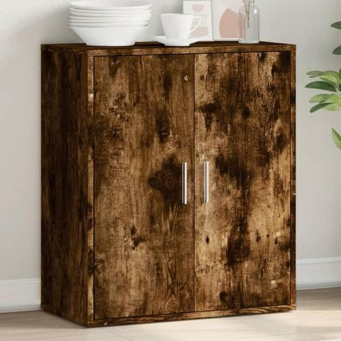 vidaXL Dressoir 79x38x80 cm bewerkt hout gerookt, Huis en Inrichting, Kasten | Dressoirs, Nieuw, Verzenden