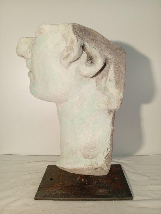 Figuur - Reusenkop - kalkhars, Antiek en Kunst, Curiosa en Brocante