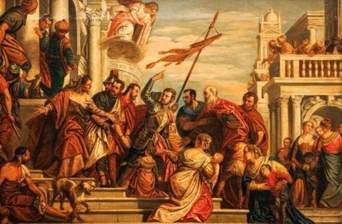 Paolo Veronese (1528-1588) - Il martirio dei Santi Marco e, Antiek en Kunst, Kunst | Schilderijen | Klassiek