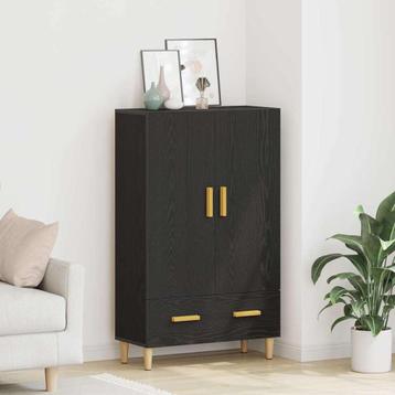 vidaXL Highboard met lade Zwart 70 x 31 x 115 cm Bewerkt, Verzenden