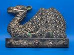 Wandgarderobe – Kamelmotiv mit Haken – Holz geschnitzt und, Antiek en Kunst
