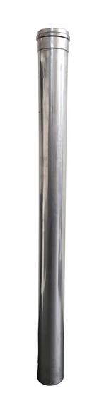 RVS pelletpijp enkelwandig L:1m Ø80mm, Verzenden, Nieuw