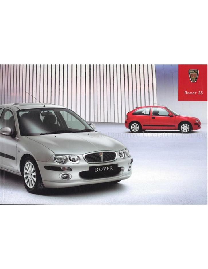 2002 ROVER 25 BROCHURE ENGELS, Boeken, Auto's | Folders en Tijdschriften, Ophalen of Verzenden