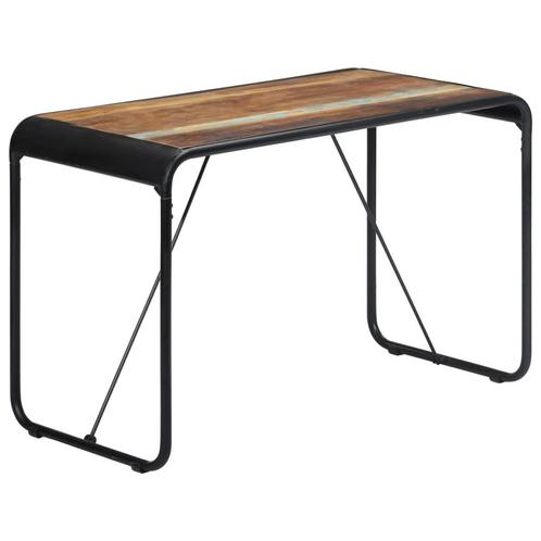 vidaXL Eettafel 118x60x76 cm massief gerecycled hout, Maison & Meubles, Tables | Tables à manger, Envoi