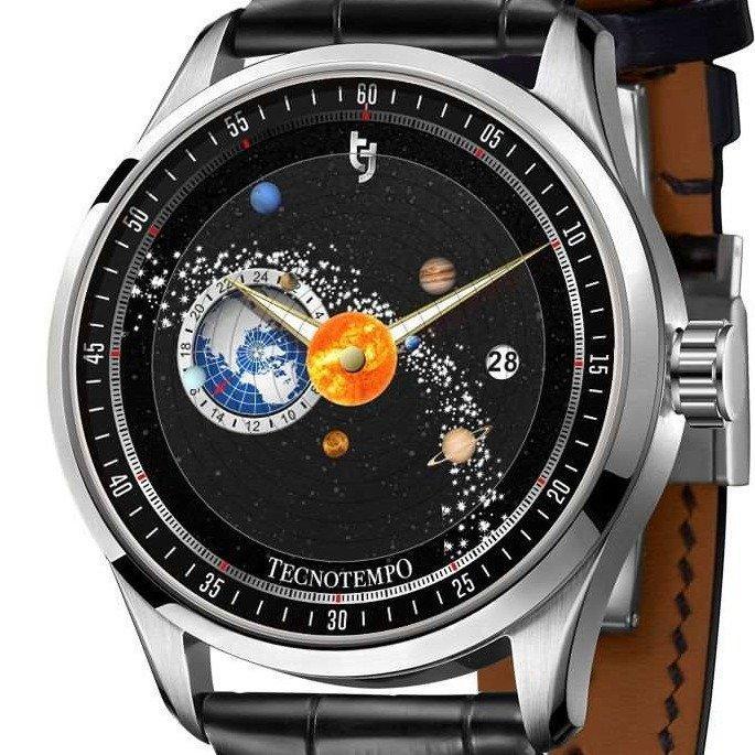 Tecnotempo - Dynamic Solar System - Automatic- Designed by, Handtassen en Accessoires, Horloges | Heren