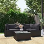 vidaXL Salon de jardin 5 pcs avec coussins Résine, Tuin en Terras, Tuinsets en Loungesets, Verzenden