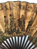 Handwaaier - Hout, Been, Zijde, Antiek en Kunst