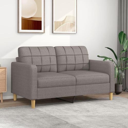 vidaXL B-stock Tweezitsbank 140 cm stof taupe, Huis en Inrichting, Zetels | Zetels, Nieuw, Verzenden