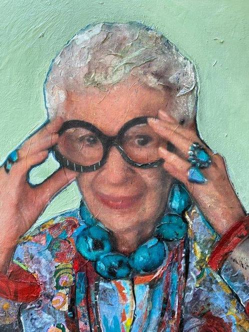 Maria Titan - Iris, Antiek en Kunst, Kunst | Schilderijen | Modern