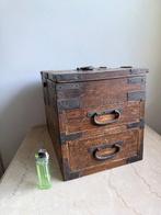 Doos - Hout, 1925 jaar Suzuri-bako inktdoos kast - Antieke, Antiek en Kunst