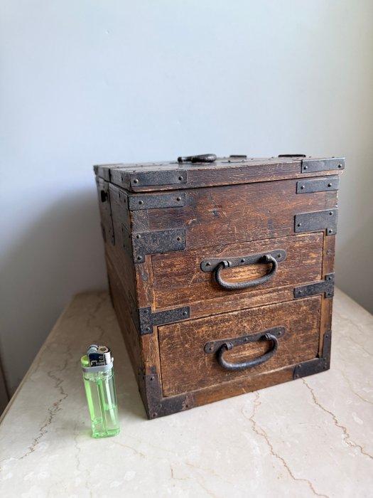 Doos - Hout, 1925 jaar Suzuri-bako inktdoos kast - Antieke, Antiek en Kunst, Antiek | Overige Antiek