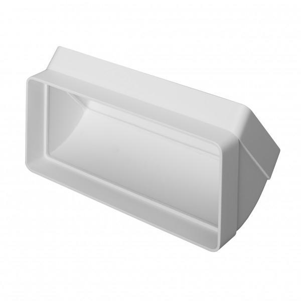 Kunststof verticale bocht 45° voor kanaal 220 x 90mm, Doe-het-zelf en Bouw, Ventilatie en Afzuiging, Nieuw, Verzenden