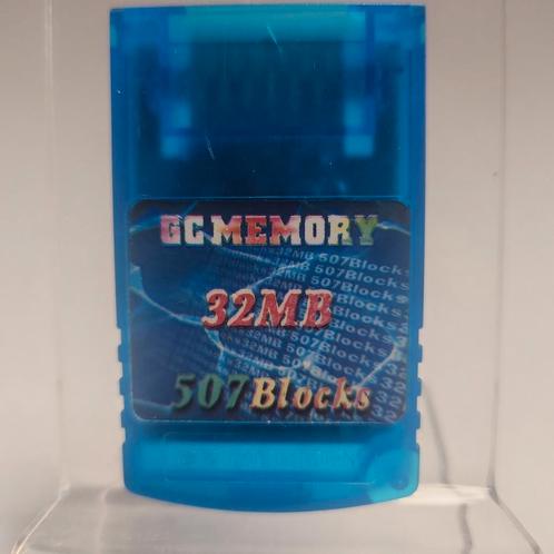 Blue 32MB (507Blocks) Memorycard Nintendo Gamecube, Games en Spelcomputers, Spelcomputers | Nintendo Consoles | Accessoires, Zo goed als nieuw