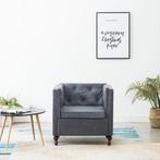 vidaXL Fauteuil stof grijs, Huis en Inrichting, Fauteuils, Verzenden, Nieuw
