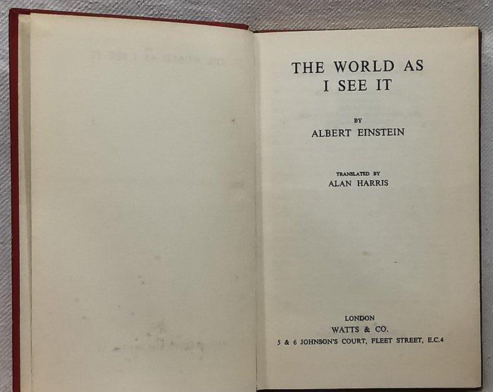 Albert Einstein - The World as I See It - 1949, Antiek en Kunst, Antiek | Boeken en Manuscripten