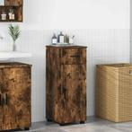 vidaXL Badkamerkast Gerookt eiken 30 x 35 x 80 cm Bewerkt, Huis en Inrichting, Verzenden, Nieuw