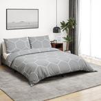 vidaXL Dekbedovertrekset 240x220 cm katoen grijs, Verzenden, Nieuw