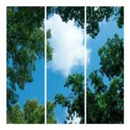 Wolk-bos plafond Fotoprint verdeeld over 3 panelen 1195 x, Verzenden, Nieuw