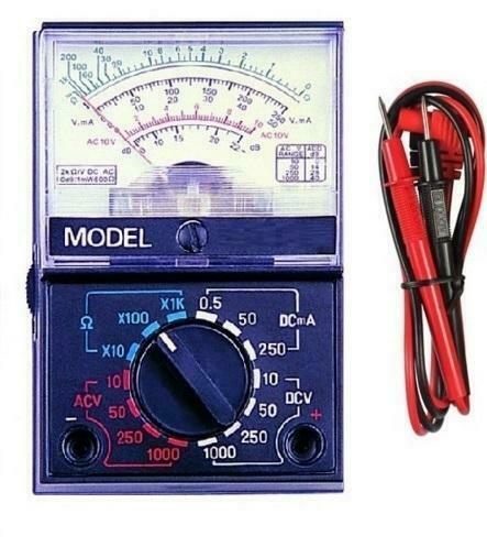 Compacte analoge multimeter, Doe-het-zelf en Bouw, Elektriciteit en Kabels, Kabel of Snoer, Verzenden
