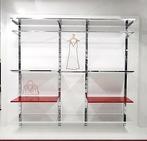 *TIP*  240 cm hoge wandstaander van verchroomd staal, Ophalen of Verzenden