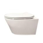 Sanifun Rimless hangtoilet Tomeka 520 wit combi, Nieuw