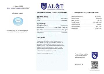 Sans réserve - Certifié ALGT - Anneau/Pendentif en