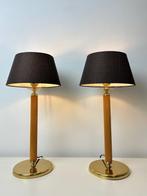 Caravell - Tafellamp - Messing, Twee tafellampen