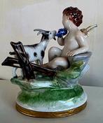 Aelteste Volkstedter - Beeldje - CHÉRUBIN AVEC CHÈVRE -