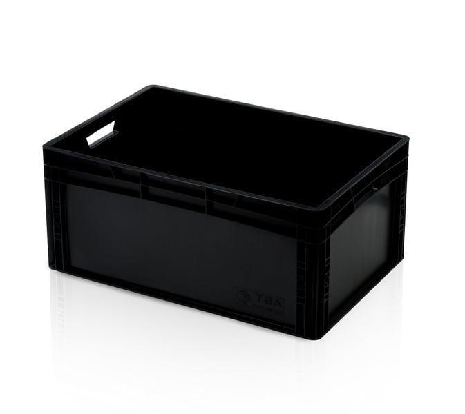 Stapelbak 600x400x270mm euronorm nieuw Zwart (Recycle), Doe-het-zelf en Bouw, Kratten en Dozen, Ophalen of Verzenden